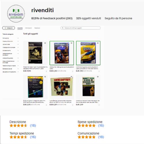 negozio ebay rivenditi