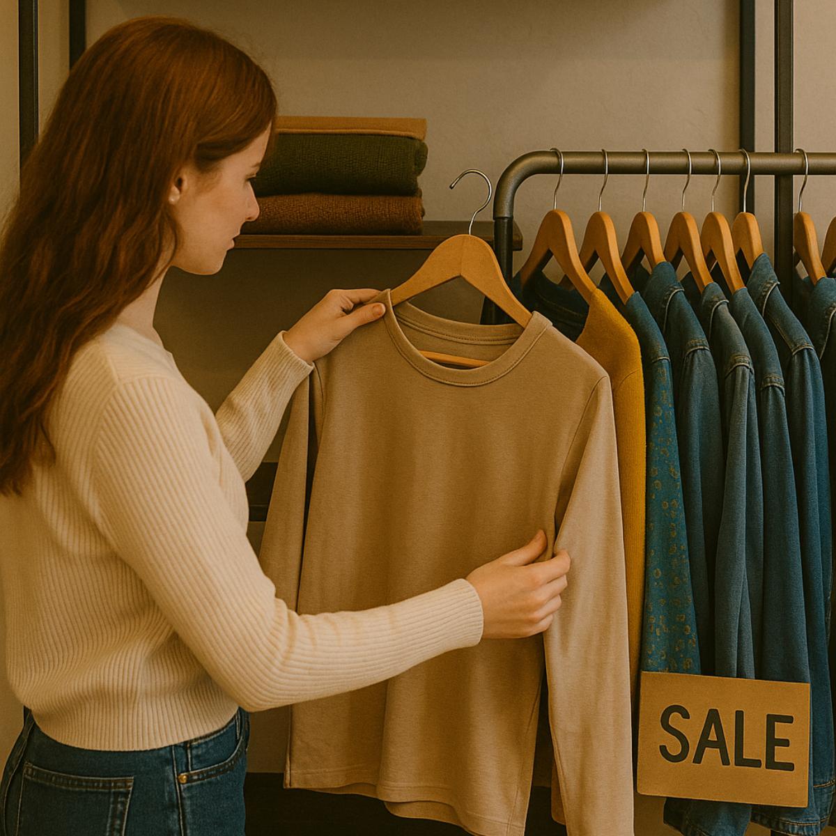 mani che scambiano abiti a un mercatino o swap party