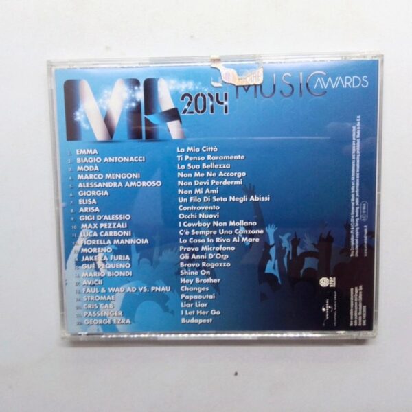 Cd music awards 2014 universal compilation musica italiana copertina retro