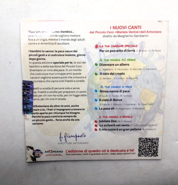 Cd con te un girotondo di pace retro