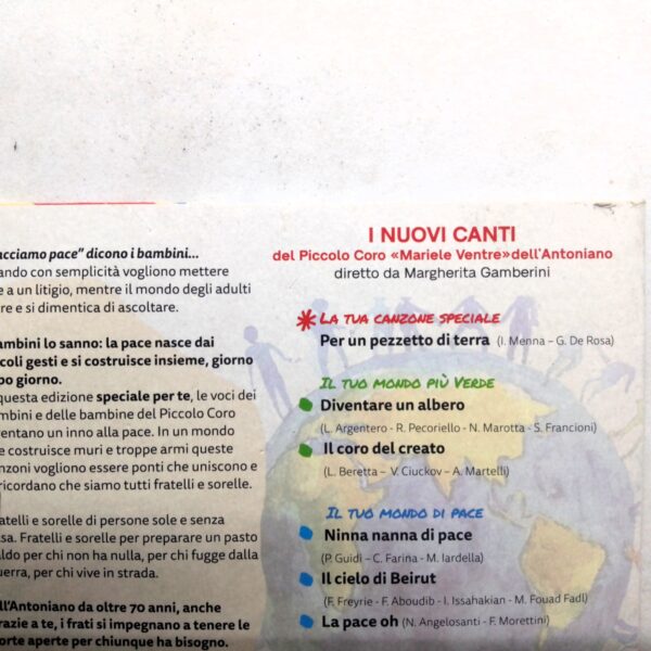 Cd con te un girotondo di pace i nuovi canti 2025