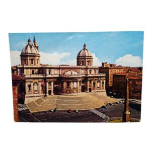 Cartolina roma basilica santa maria maggiore anni'70 fronte