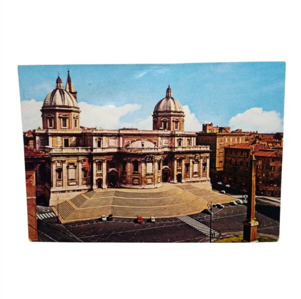 Cartolina roma basilica santa maria maggiore anni'70 fronte