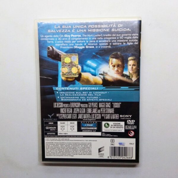 Dvd lockout edizione integrale 2012 copertina retro