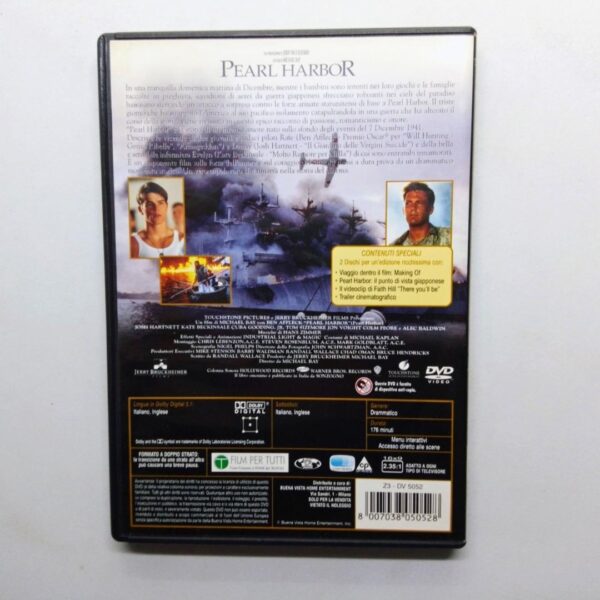Dvd pearl arbor edizione speciale 2 dischi copertina retro