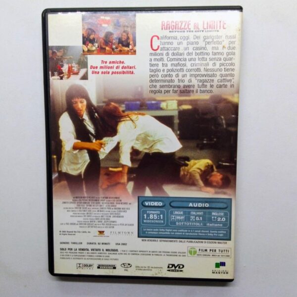 Dvd ragazze al limite 2002 film completo copertina retro
