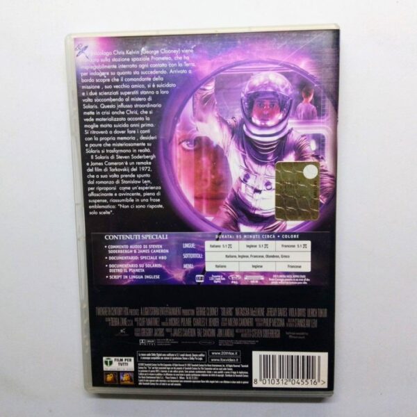Dvd film solaris 2002 george clooney copertina retro