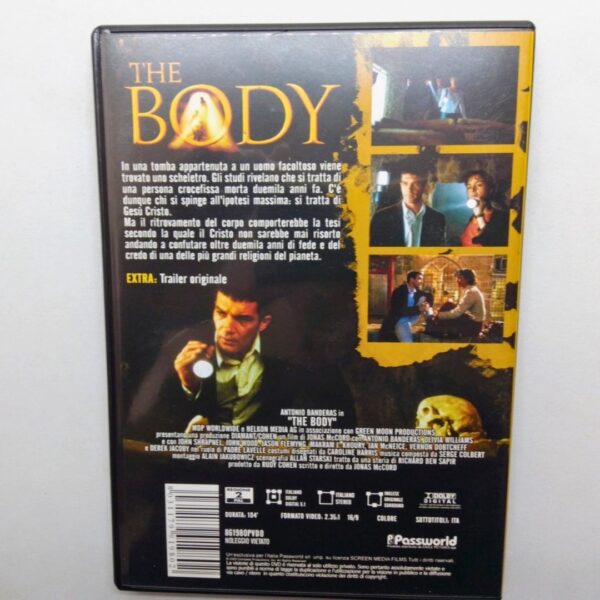 Dvd the body 2001 antonio banderas film copertina retro