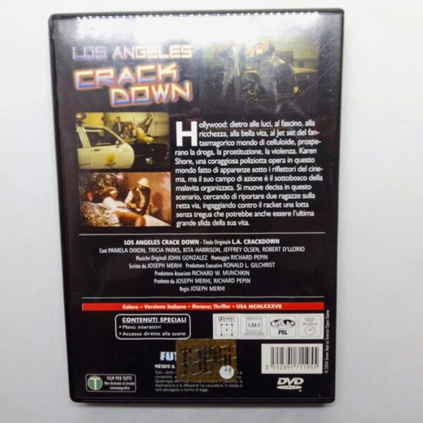 Dvd los angeles crack down film 1987 copertina retro