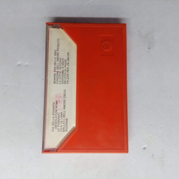 Musicassetta canzoni fabrizio de andrè 1974 ricordi copertina retro
