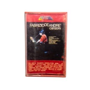 Musicassetta canzoni fabrizio de andrè 1974 ricordi copertina fronte
