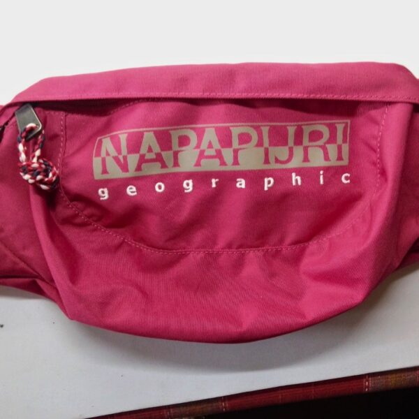 Marsupio napapajri happy wb rosso fucsia originale fronte logo originale