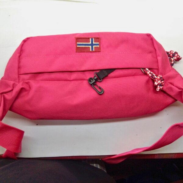 Marsupio napapajri happy wb rosso fucsia originale retro