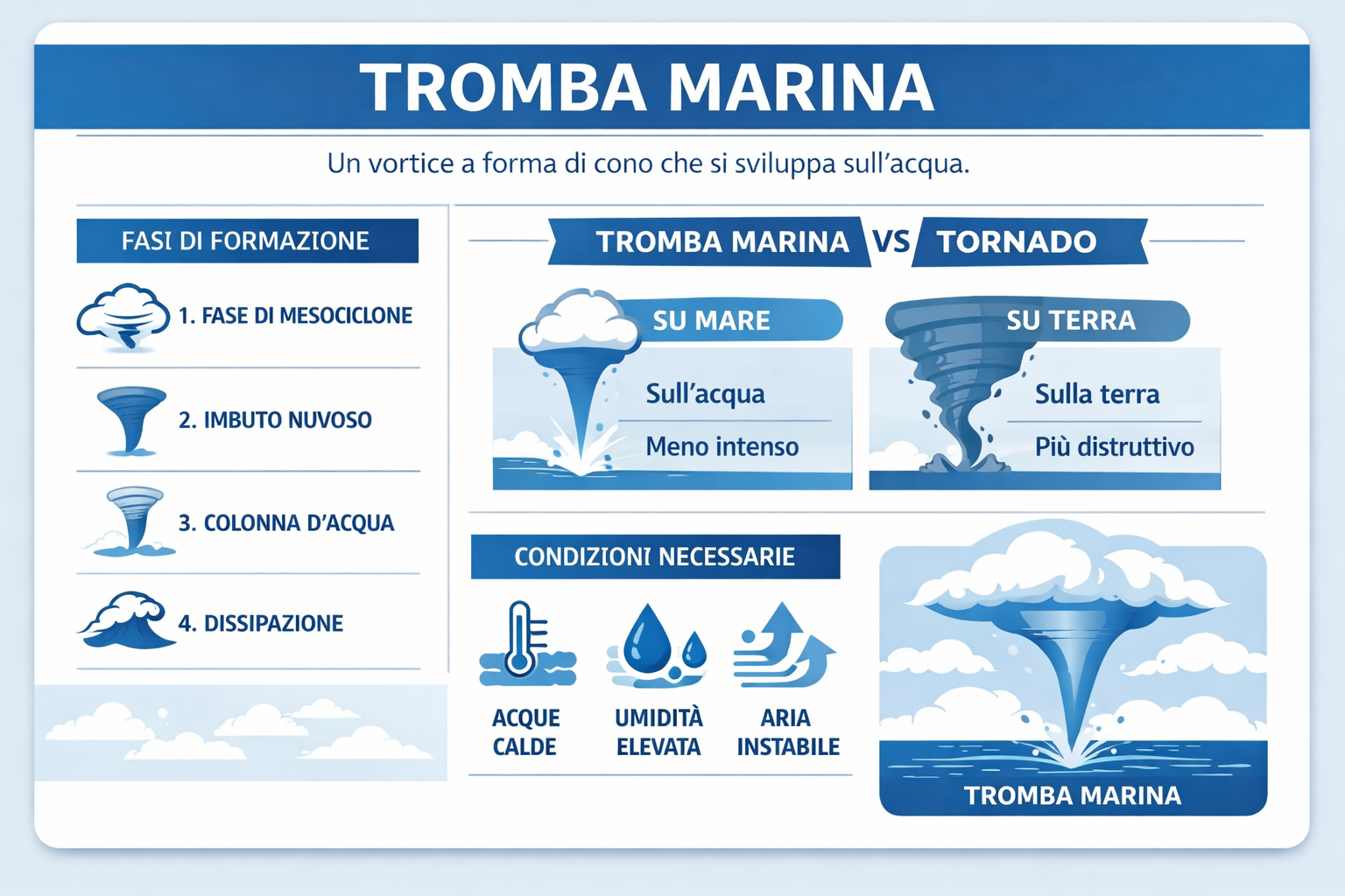 Tromba marina: il fenomeno atmosferico che incanta e sorprende