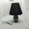 Lampada da tavolo scrivania abat jour ikea grigia luce calda lato destro