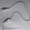 Lampada da tavolo scrivania abat jour ikea grigia luce calda dettaglio filo + interruttore