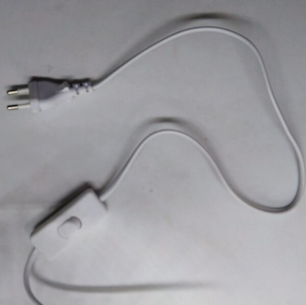 Lampada da tavolo scrivania abat jour ikea grigia luce calda dettaglio filo + interruttore