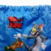 Sacca zaino bambino tom e jerry blu scuola sport dettaglio sopra