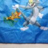 Sacca zaino bambino tom e jerry blu scuola sport fronte dettaglio sotto