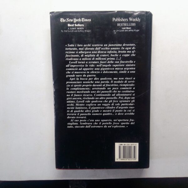 Libro Apollo 13 - La vera storia di un appuntamento mancato romanzo 1995 copertina retro