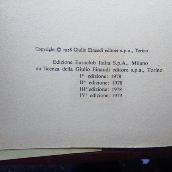 Libro I racconti Italo Calvino 1979 euroclub particolare interno edizione