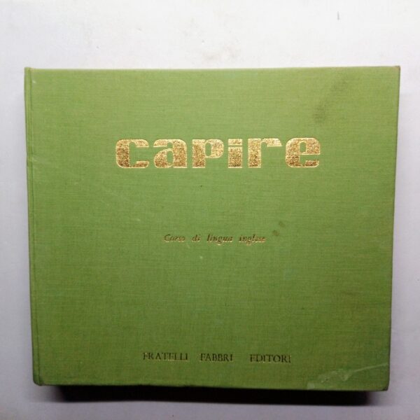 Cofanetto Vintage Capire Corso di Lingua Inglese 1970 Fratelli Fabbri Editori con Vinili 33 giri fronte