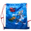 Sacca zaino bambino tom e jerry blu scuola sport fronte