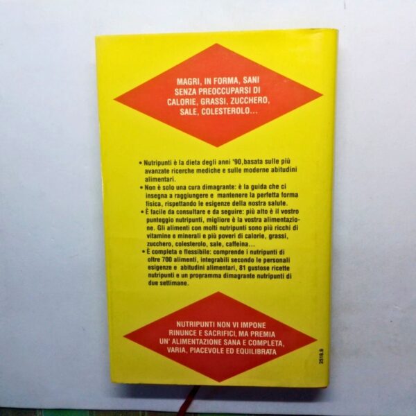 La dieta nutripunti libro rizzoli copertina retro