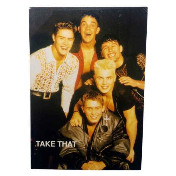 Cartolina Vintage Take That Anni 90 Originale Non Viaggiata - Memorabilia Collezionismo Band fronte