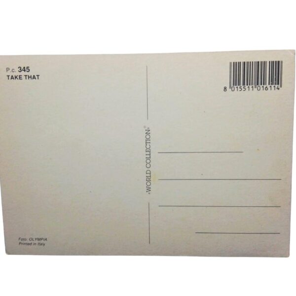 Cartolina Vintage Take That Anni 90 Originale Non Viaggiata - Memorabilia Collezionismo Band retro