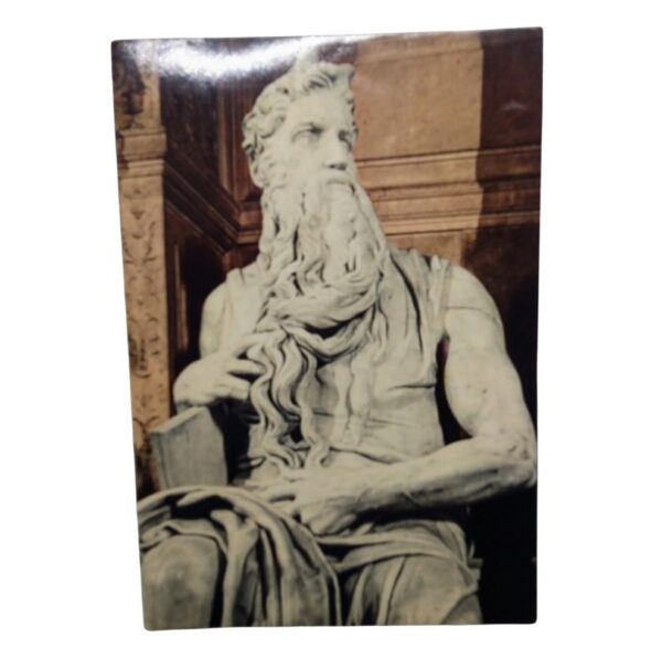 Cartolina Mose di Michelangelo edizioni Bellomi anni 70 fronte