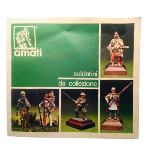 Catalogo vintage amati soldatini da collezione illustrato fronte